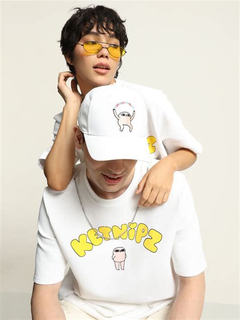 KETNIPZ White Unisex Printed T-shirt