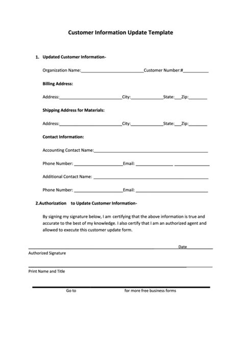 Image result for Customer Information Update Request Notification