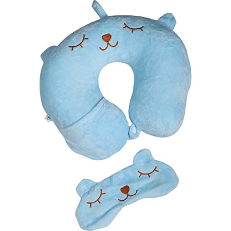 MINISO We Bear Bears Polyester U-Shaped Grizz Pillow with Hood : Amazon ...