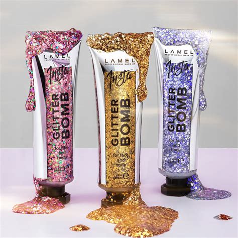 Shop LAMEL Insta Glitter Bomb - Liquid Glitter - HOK Makeup