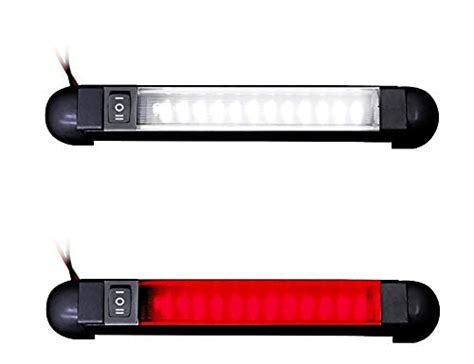 Advanced LED 18" Black Rail Light with White and Red LEDs : Amazon.in ...