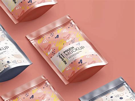 Free zip bag mockup