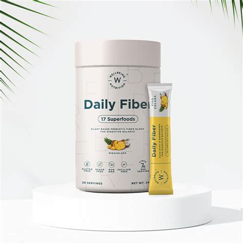 Wellbeing Nutrition Daily Fiber (Pina colada Flavour) – SkinbydrG