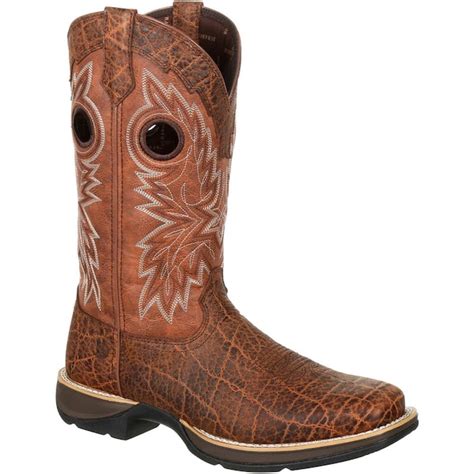 Durango Men's Burnt Umber and Dark Brown Waterproof Boots Size: 10 Wide ...