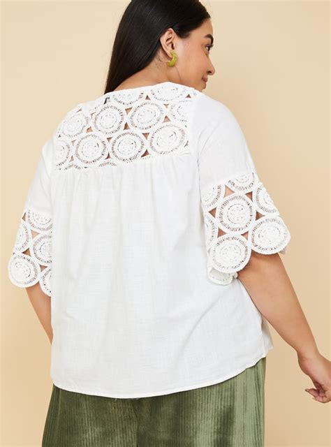 Buy Women Crochet Lace Tie-Up Top Online at just Rs. 999.0 ...