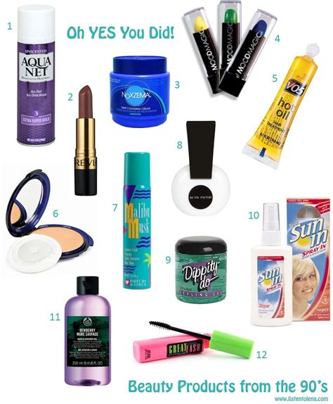 vintage 90s makeup products