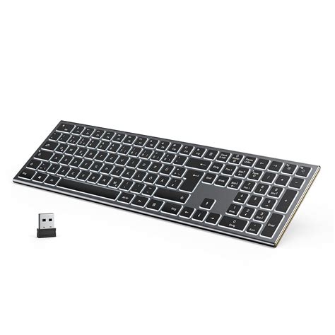 Buy Seenda Wireless Keyboard Illuminated with White LED Backlight, USB ...