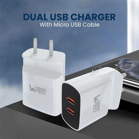 Top Quality Charger: Ubon Adapter with Fast Charging Cable