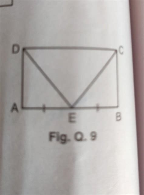 ABCD is a rectangle .E is the midpoint of AB. prove that DEC is an ...