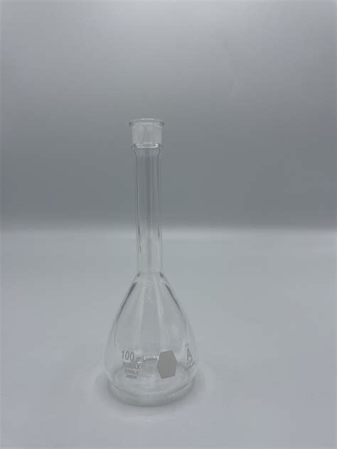 FK-881 - 100 ml Volumetric Flask w/ Ground-Glass Stopper, Kimax (FK881 ...