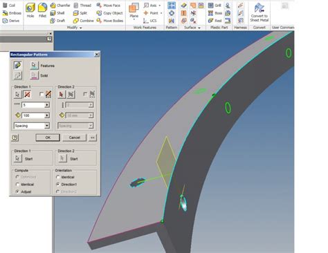 Image result for Random Pattern On a Surface in Inventor