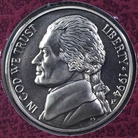 1993 Thomas Jefferson Coin & Currency Set incl. 1994-P SMS Frosted ...
