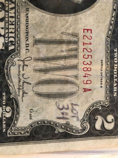 1928 G Series RED SEAL 2 Dollar Bill XF High Grade Note