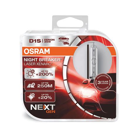 Osram D1S Xenarc Night Breaker Laser Next gen 66140XNN-HCB xenon HID b