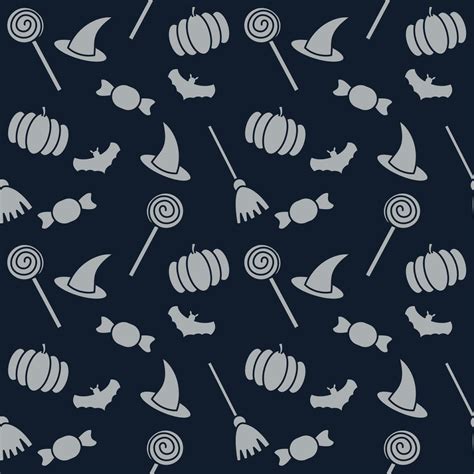 Halloween Theme Seamless Pattern Background. 23419027 Vector Art at ...