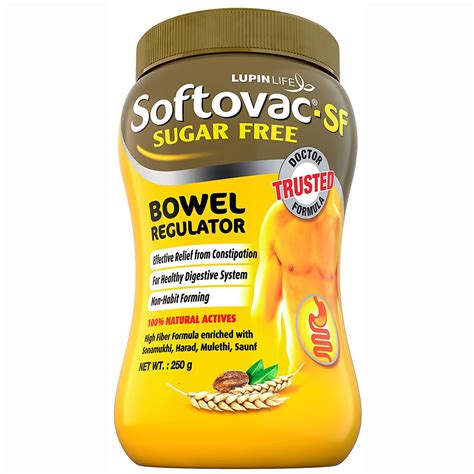 Softovac-SF Sugar Free Bowel Regulator Powder, 250 gm Price, Uses, Side ...