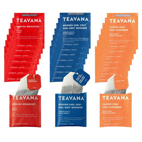 Amazon.com : Teavana Black Tea Sampler English Breakfast Earl Grey and ...
