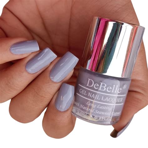 DeBelle Gel Nail Polish - Sombre Grey | Light Grey Nail Polish ...