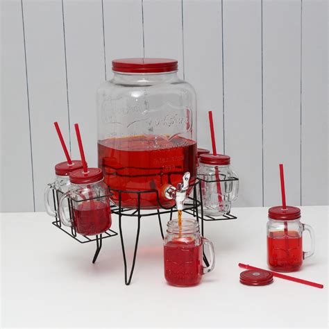 Buy Triffle-Marley Dispenser With Stand- Set Of 7 Pcs. from Home Centre ...