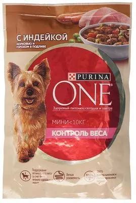 Влажный корм для взрослых собак Purina One Mini Контроль веса Индейка и ...