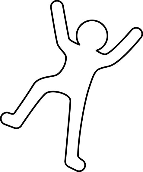 Crime Scene Illustration with Dead Body Outline 14029943 Vector Art at ...