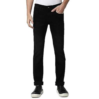 MUFTI Mens Black Super Slim Fit Jeans : Amazon.in: Fashion