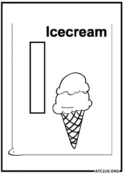 Free Letter I Coloring Pages Download | ATC21S