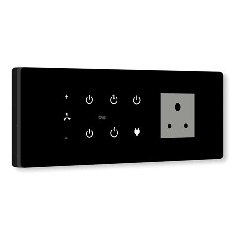 8 Gang (5 Switch + 1 Fan,Plug) IR Remote & Wifi Touch Switch
