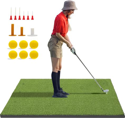 Amazon.com : Golf Hitting Mat,5x4ft Golf Turf Practice Mat, for Indoor ...