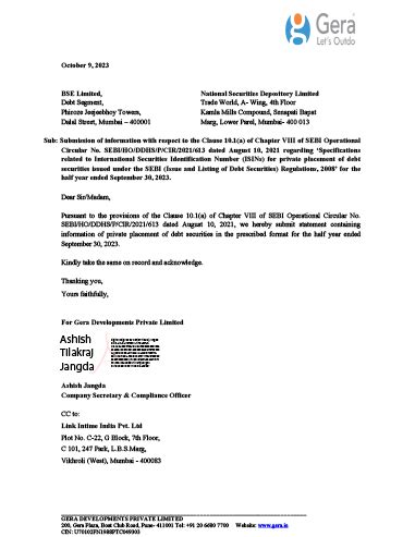 Financials: Gera Developments Private Limited