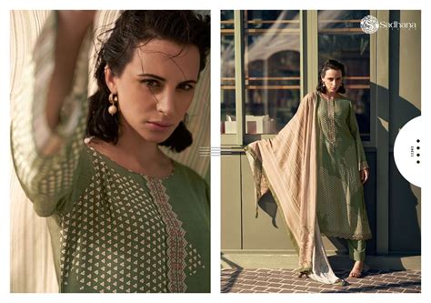 SADHANA FASHION ALEENA MUSLIN SILK PRINT WITH FANCY WORK SUITS AT BEST ...