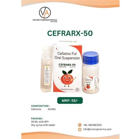 CEFRARX-50 Dry Syrup Vin Arx Pharmaceuticals Pvt. Ltd.