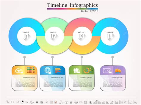 Timeline infographic | Premium Vector