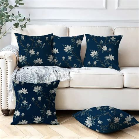 Buy SPACES DRAPE STORY Decorative Floral Designed Cushion Covers Soft ...