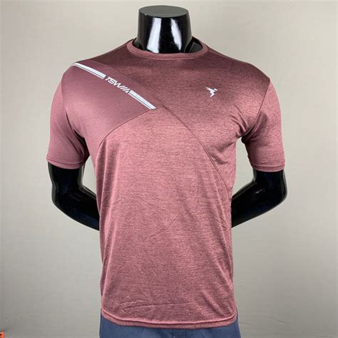 Technosport Maroon Color Dri Fit TShirt | Men Dri Fit T Shirts Online ...