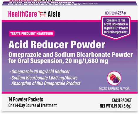 Amazon.com: HealthCareAisle Omeprazole and Sodium Bicarbonate Powder for Oral Suspension, 20 mg ...