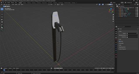 3D Smart Charging Socket for Electric Car model | 3D Molier International