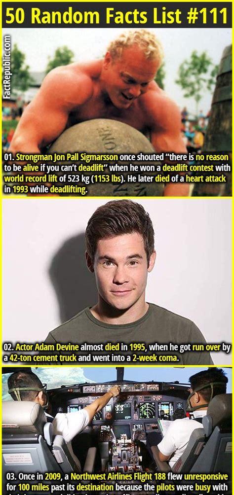 Image result for Random Facts List