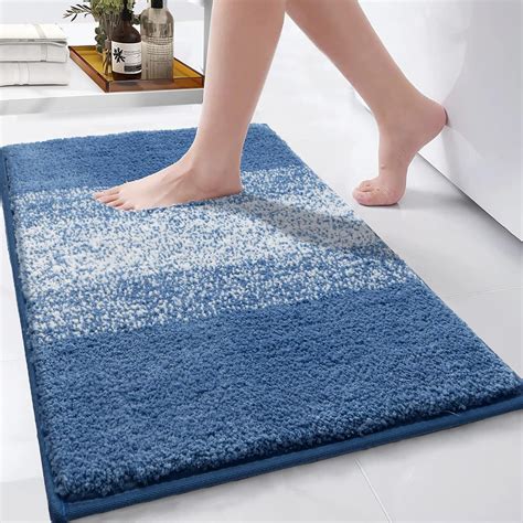 Enyhom Large Bath Mats 80 x 120 cm, Non Slip Machine Washable Bathroom ...