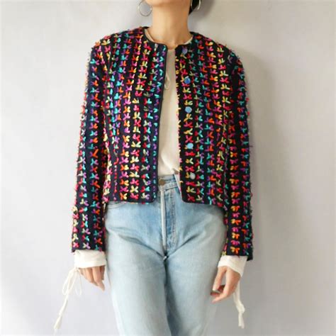 Made in USA 3D ribbon collarless JKT アメリカ製立体リボンノーカラージャケット | &Dorothy ...