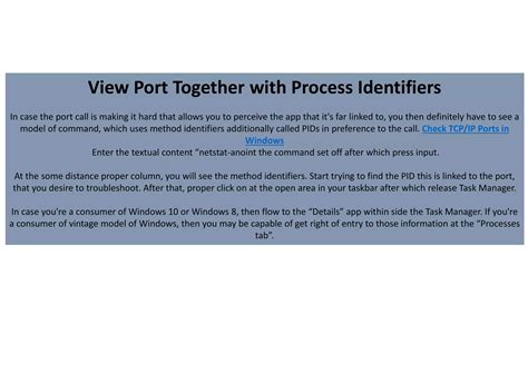 How to Check TCP/IP Ports in Windows? | PDF