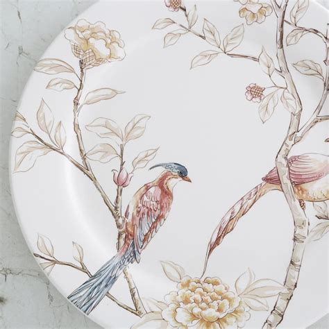 Buy Alora Ironstone Bird Print Dinner Plate from Home Centre at just ...