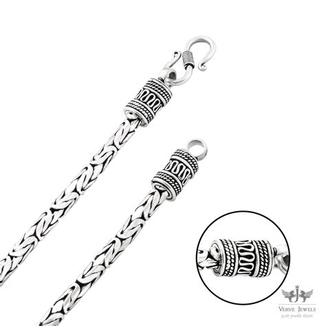 Antique Oxidized Thai Chain 925 Sterling Silver 5mm - Men's – VerveJewels