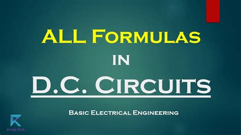 Basic Electrical Engineering Formulas 的图像结果