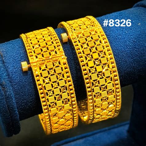 Buy African Gold-Plated Bangles (Bridal & Daily Wear Collection ...
