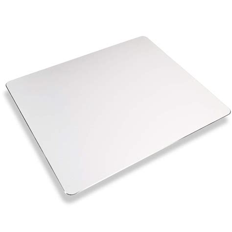 Aluminum Mouse Pad, Double Side Mat (Silver & Black) Waterproof for ...