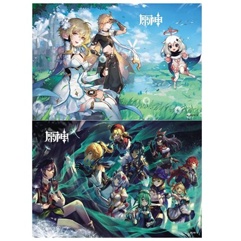 Buy Genshin Impact Poster Japanese Anime Genshin Poster for Decor Live ...