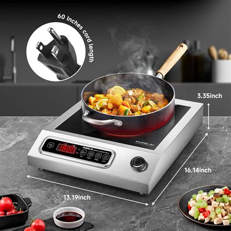 FUDELAI 1800W Electric Hot Plate with Infrared Heating & 9 India | Ubuy
