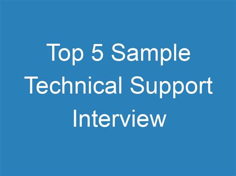 Image result for Technical Support Interview