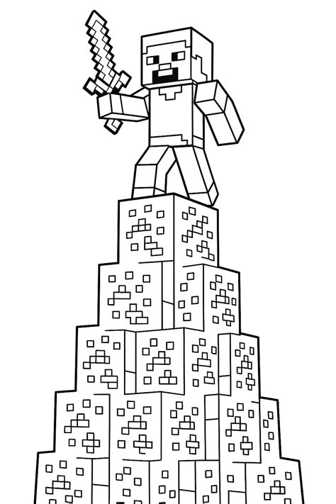 Image result for Minecraft Blocks Coloring Pages